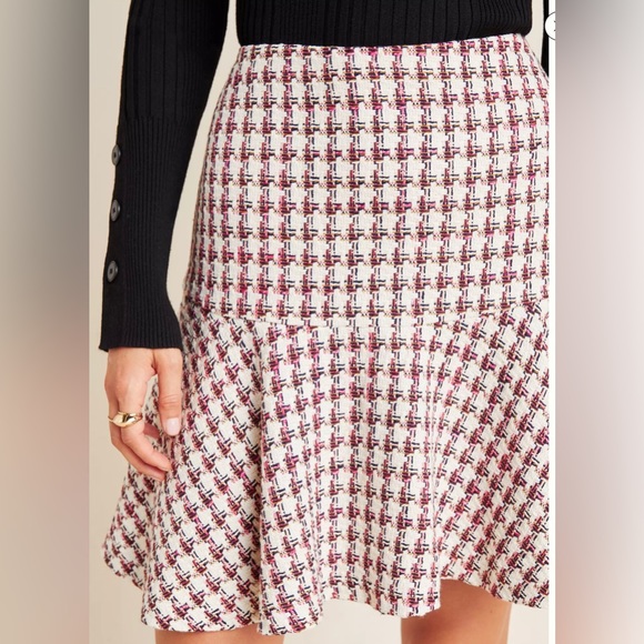 Anthropologie   NWT Maeve Bobbie Plaid Flounced Mini Skirt - Picture 3 of 13